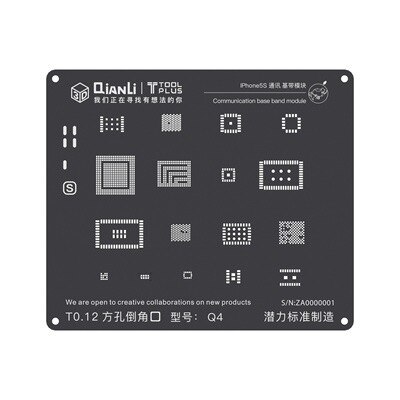 QIANLI iBlack 3D bande de base BGA pochoir pour iPhone 5 5S 6G 6plus 6S 6SP 7 7P 8 8P Wifi puissance IC Reball soudure acier maille filet d'étain: 3 PCS / For iPhone 5 5S