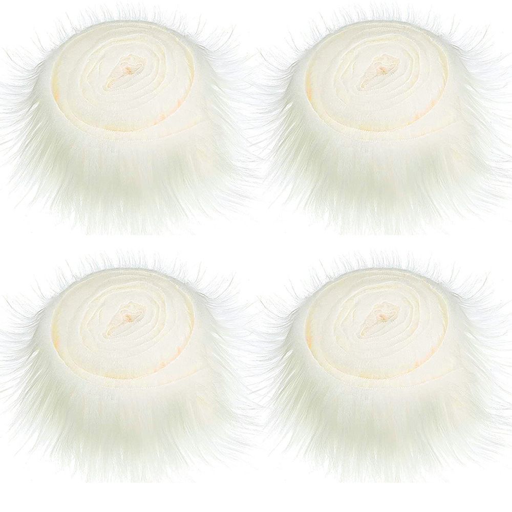 NäHenne Trimmen Winter Kostüm Flauschigen trimmen Stoff Rolle Faux Pelz Band Bänder Plüsch Pelz Streifen Lange Plüsch ist hingefallen Stoff: Beige