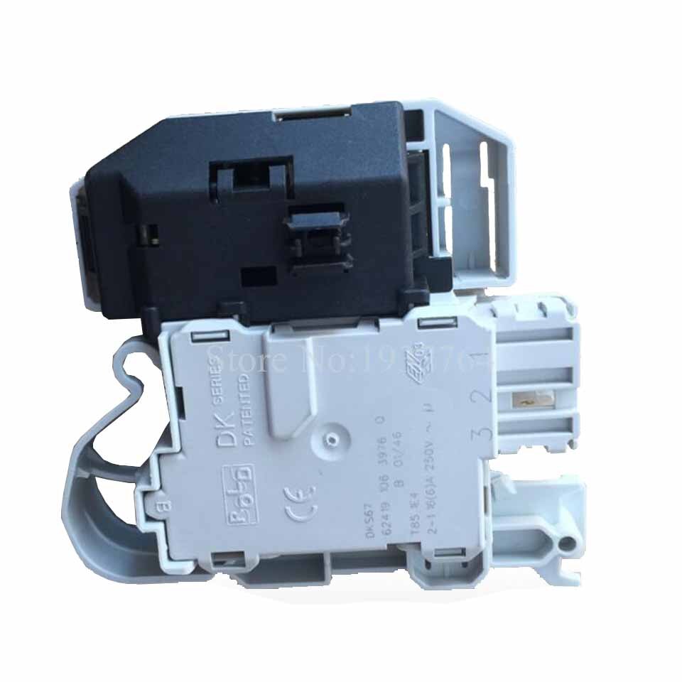 1pcs for siemens washing machine time delay switch door DKS65 DKS66 DKS67 DKS68 ai600b XQG50-92BT.92 3 plug door lock
