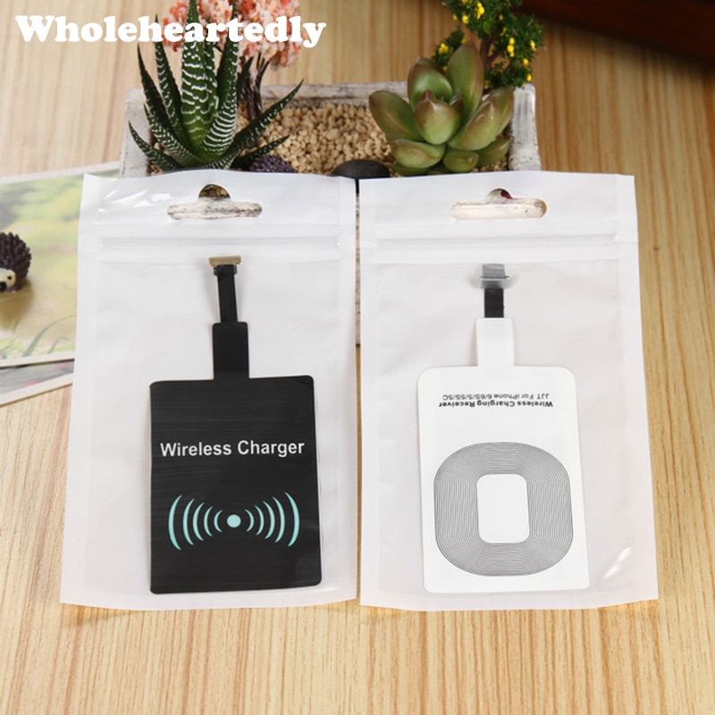 Universal QI Standard Wireless Charger Receiver Adapter Charging Coil Receptor For iPhone 5 5C 5S 6 6S 7 7plus For Android Phone