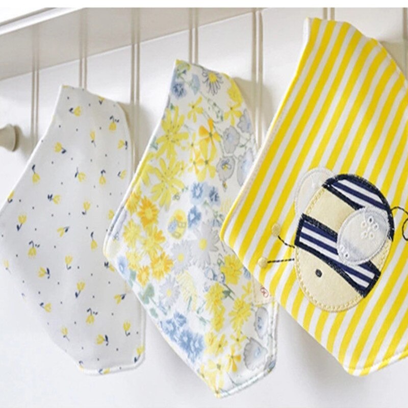 Baby slabbetjes 3pc/ lot 100%  katoenen bandana slabbetjes babykleding meisjes handdoek bandana's babykleding  b6 d 985r