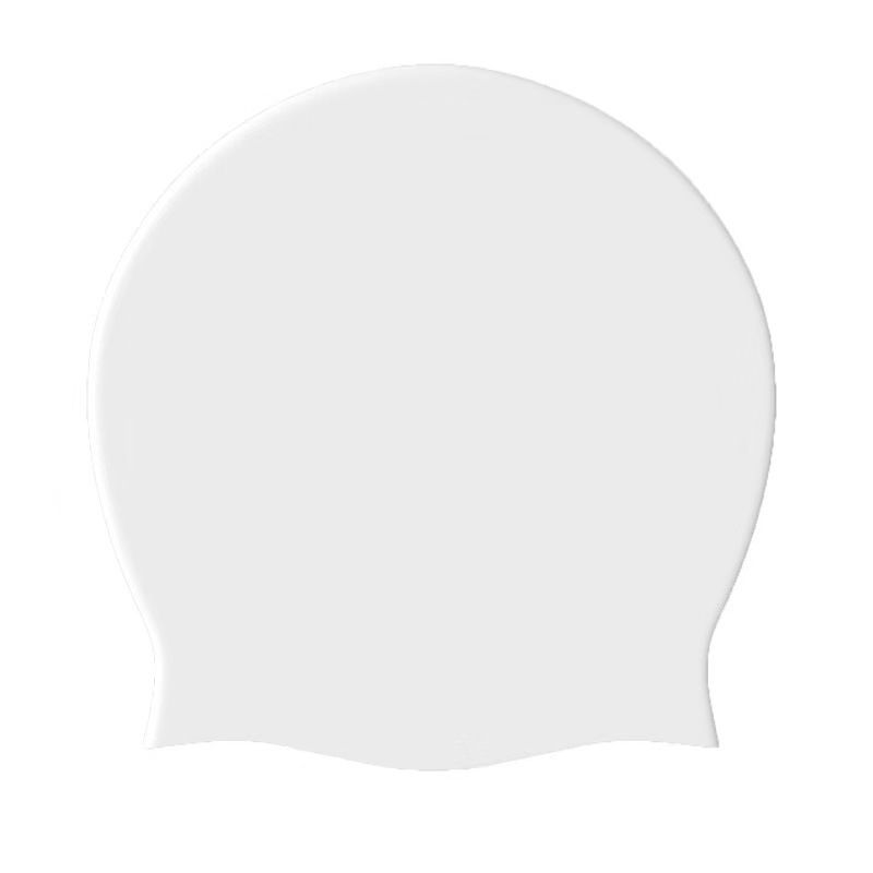 Super badmuts voor dames lang haar siliconen hoofdkap voor volwassenen waterdichte professionele plus size badmuts: YELLOW