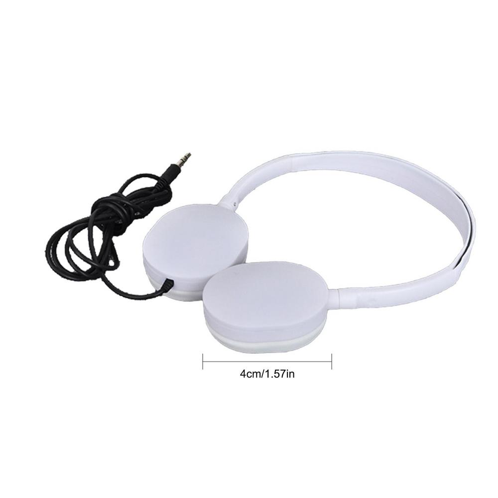 Headsets Voor Kinderen Bedrade Netwerkklasse Hoofdtelefoon Met 3.5Mm Stekker Universele Sport Muziek Headsets Voor Kinderen: WHITE