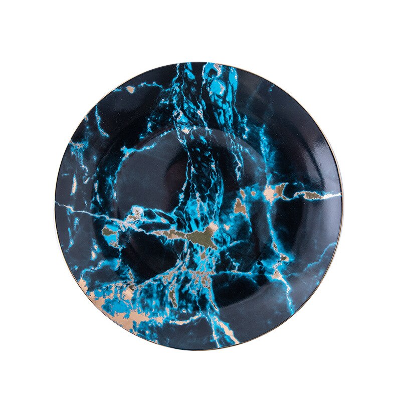 Nordic ceramic plate marmoror home ceramic tableware Restaurant