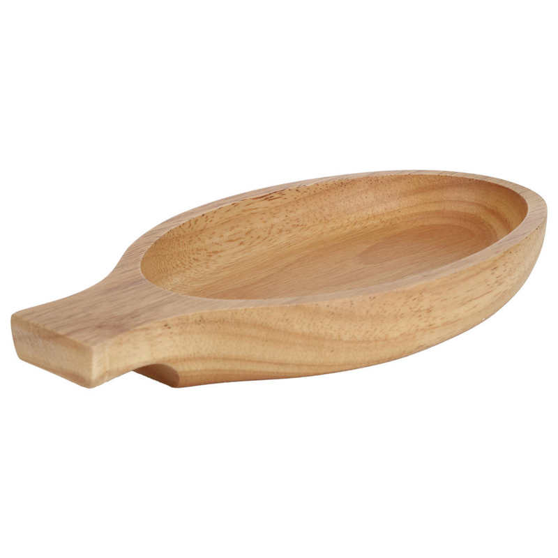 Plato de madera con forma de pez, 9,4x4,9x1,4 pulgadas, para comida, cafetería, para el hogar