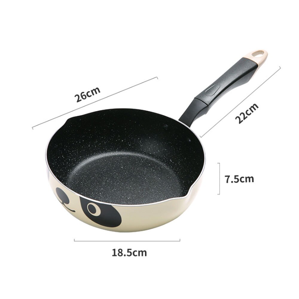 20/24/26CM Panda Pot Japanese Style Induction Cooker Universal Frying Pan Non-stick Aluminum Pot Frying Pan Stone Pot Apr9: 26CM