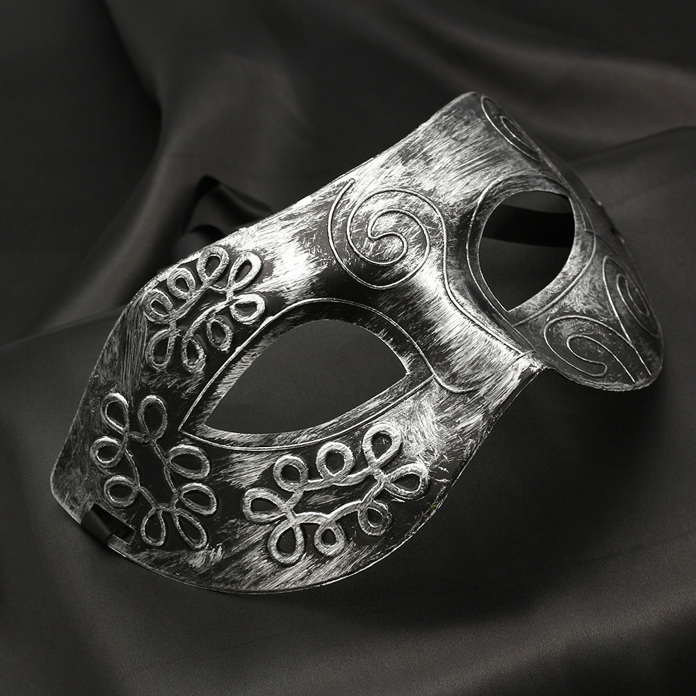 Party Gezichtsmasker Mooie Mannen Gepolijst Antiek Zilver/Goud Venetiaanse Mardi Gras Party Ball Masker Voor volwassenen