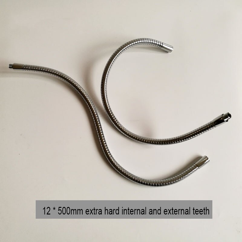 1pcs Dia 13/12mm LED Gooseneck Desk Lamp Soft Flexible Light Holder 50-100cm Table Lamp Lights Accessories Led Hose Metal Pipe: M12x500mm M10 M-F
