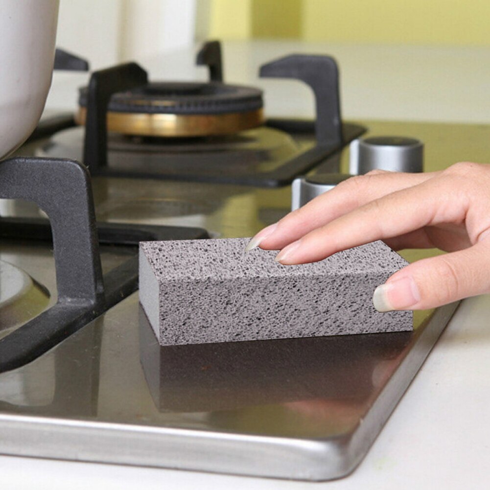 2PCS BBQ Grill Cleaning Brick Griddle Pumice Stone Rack Cleaner Kitchen Gadgets Accessories Camping Convenient Tool