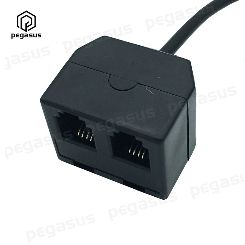 Adaptateur de formation téléphonique, 50CM 4P4C RJ9 mâle à 2 * RJ9 femelle, câble séparateur en Y