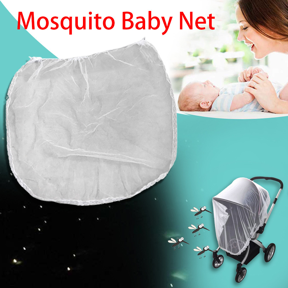 Baby Kinderwagen Kinderwagen Kinderwagen Mosquito Wandelwagen Fly Insect Protector Auto Buggy Cover Vervoer Opvouwbare Netting O1 30
