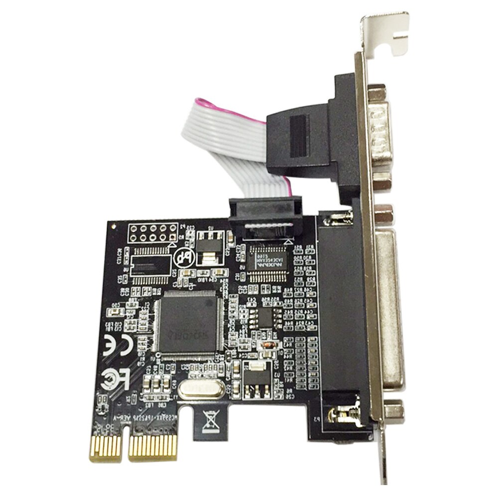 PCIe 1*Serial 1*parallel port Expression Card RS232 Printer port PCIe PCI-e riser Card with chipset AX9900