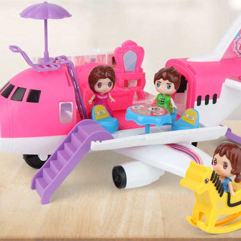 Kinderen Inertie Vliegtuig Model Speelgoed Opslag Grote Maat Passagiersvliegtuigen Meisje Speelhuis Set Kinderen Speelgoed