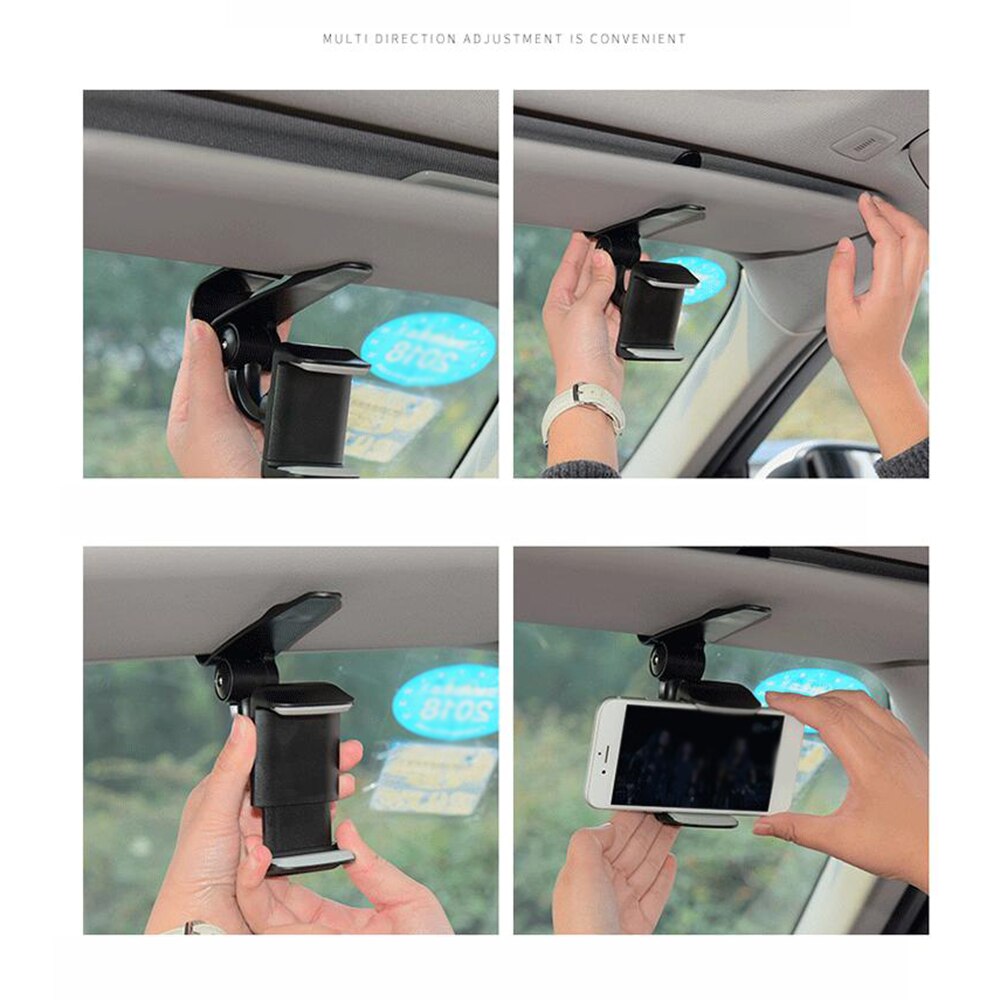 100%  merken auto achteruitkijkspiegel houder mobiele telefoon houder auto 360 graden draaibaar universeel gemaakt van abs materiaal