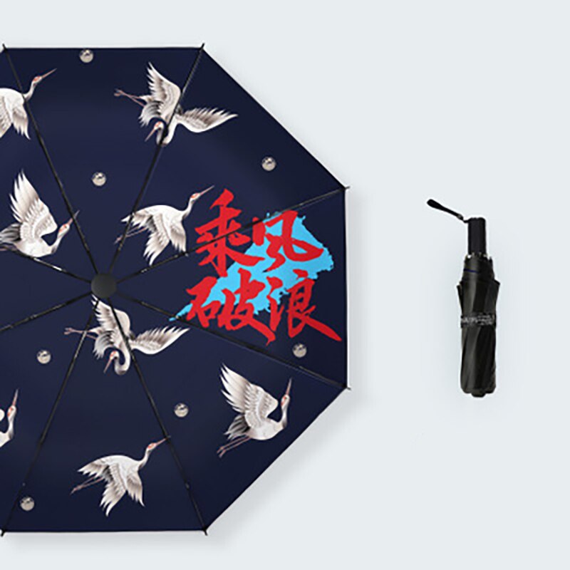 YADA Graffiti dessin animé drôle beau parapluie pluvieux pliant Anti-UV imperméable parapluies Parasol Protection solaire parapluie YD200099: YD200099K
