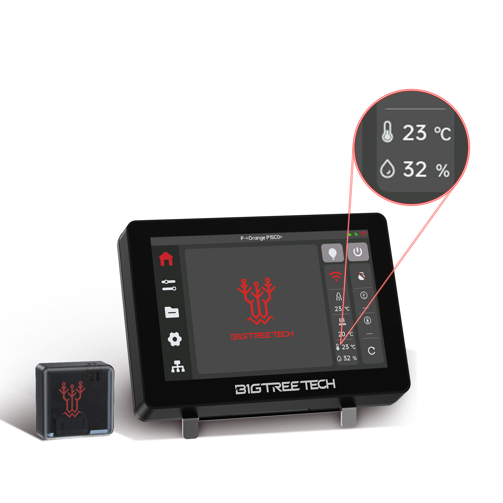 BIGTREETECH PANDA SENSE Sensor Panda Touch Perfect Pair Real-Time Temperature & Humidity Display Sensor For Bambu Lab P1 X1 A1