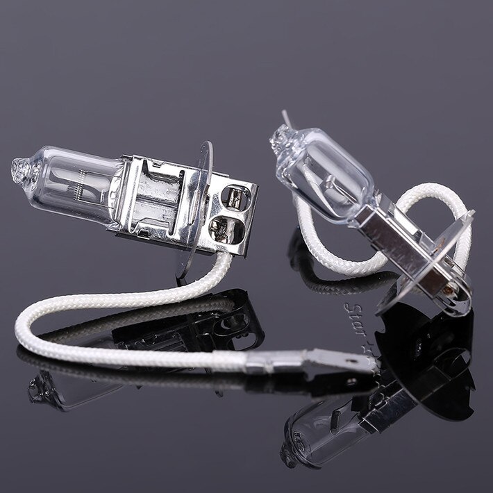 2x h3 halogen xenon bil lyspære lampe bil lys pærer  h3 12v 55w fabrikk pris bil styling parkering