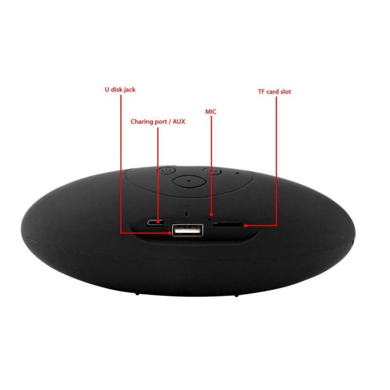 Bærbar trådløs bluetooth højttaler mini 3d lydsystem stereo musik højttaler tf subwoofer