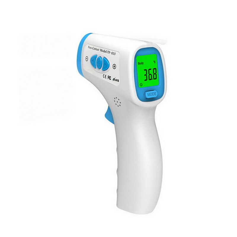 Forehead Thermometer Touchless for Baby Kids and Adults with Fever Alarm 50 Group Data Memory Backlight LCD Display: blue 168x103x47mm