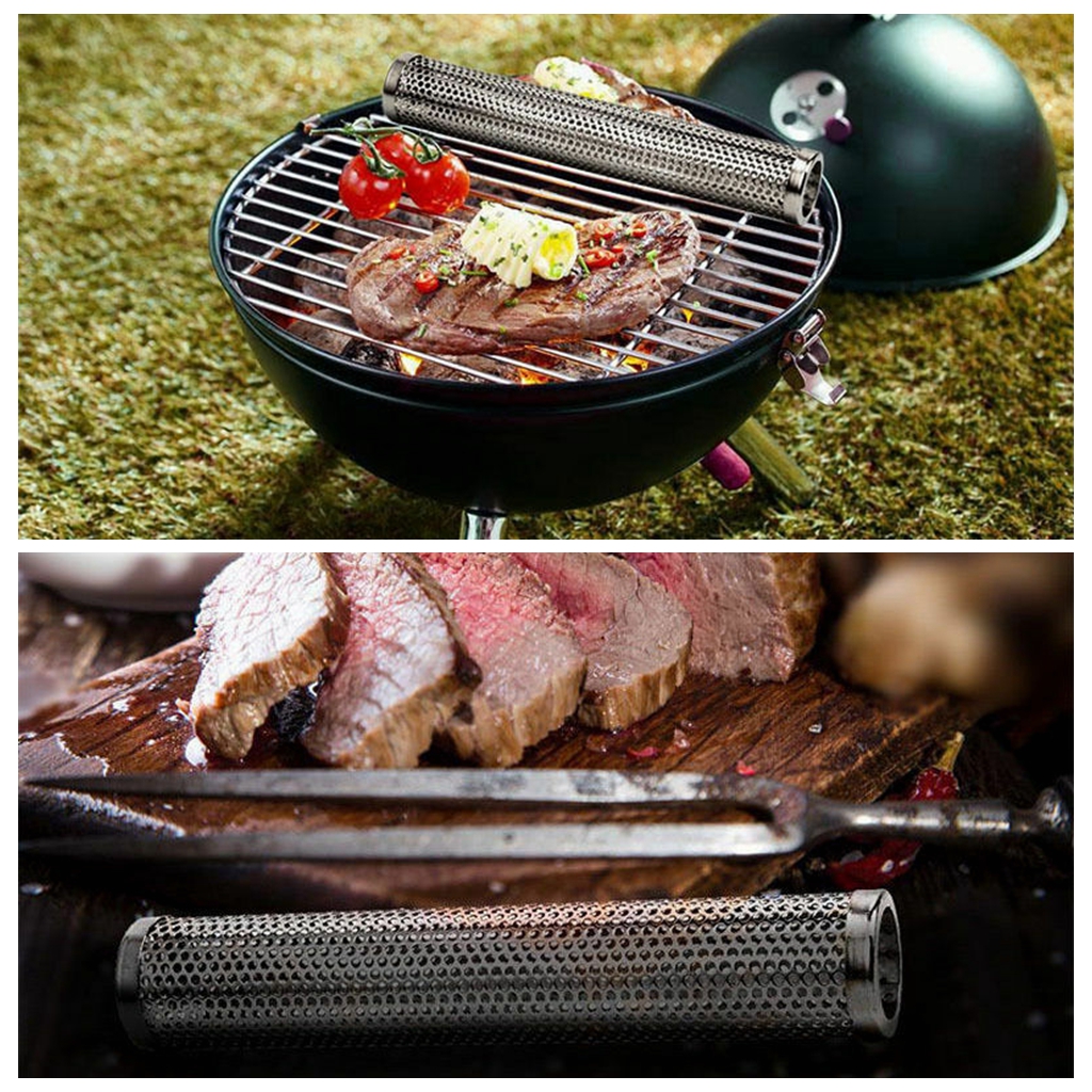 6 " /12 " pijp bbq roestvrij staal geperforeerde gaas rookbuis filter gadget koud roken