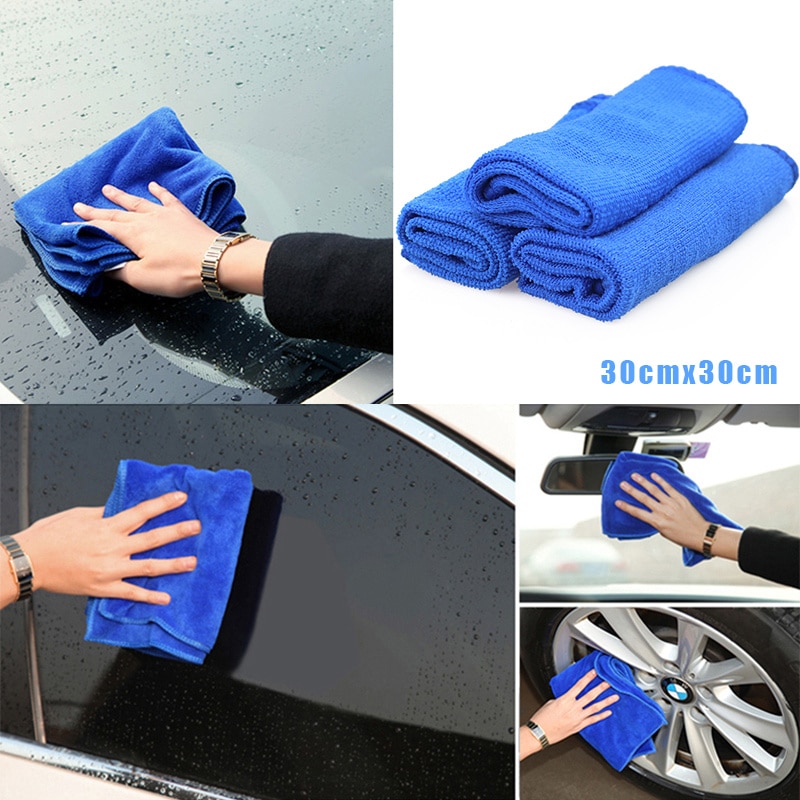 30*30cm bilvask mikrofiberhåndklæde bilrensning absorberende klud limpieza automovil polsk voks tørre klude