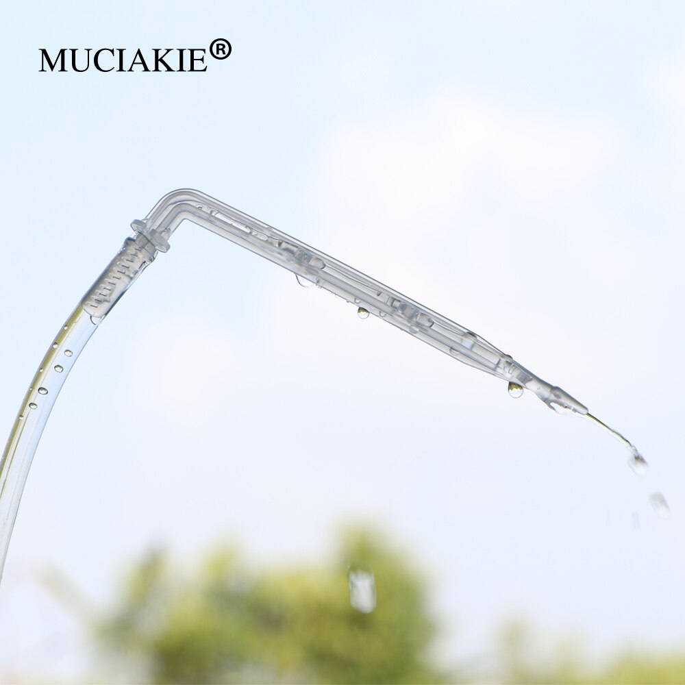 Muciakie 50 stk gennemsigtig bøjning pil 4/7mm slange drypper dryp emitter buede plante sprinklere haven mikro vandingsstik