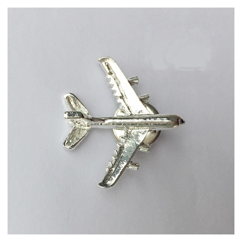 Guld&silver airbus 380 flygmärke 2.8*3.1cm,  autentiska  a380 pilotmärken