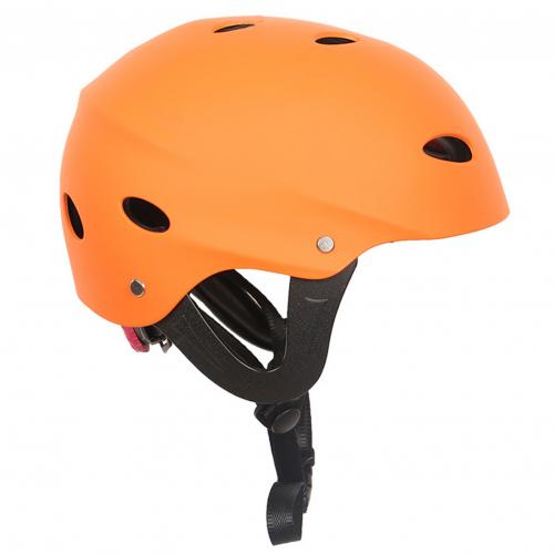 Casco de agua ligero para hombre y mujer, accesorio de protección para cabeza de Rafting, Kayak, patín, impermeable, 12 agujeros, deportes, canoa, barco: Naranja / XL