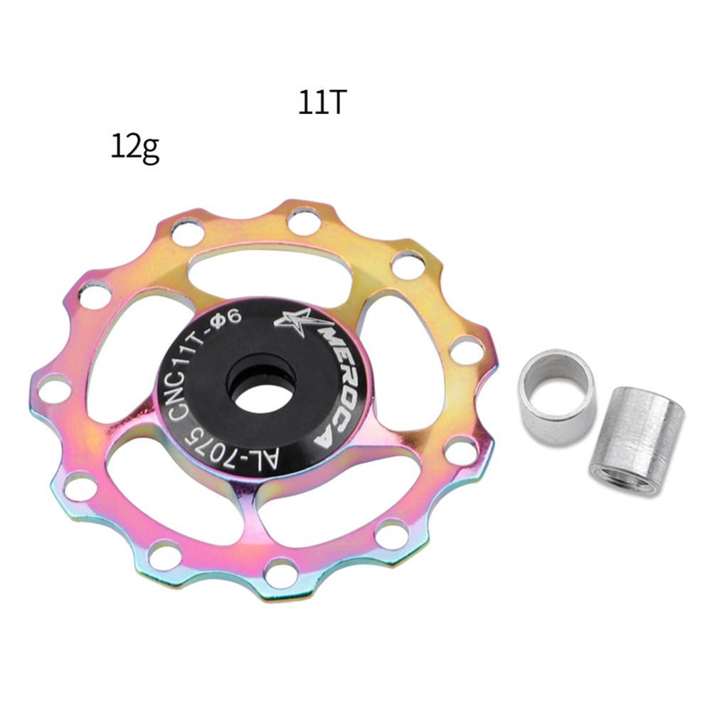 11T/13T Aluminium Mtb Mountainbike Fiets Achterderailleur Pulley Jockey Wiel Racefiets Gids Roller voor 7/8/9/10 Speed: 11T electroplating