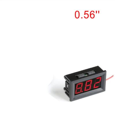 Mini Digitale Voltmeter Tester DC 4.5 V tot 30 V 2-Wire Mini LED Display Voltage Meter voor Testen auto Motorfiets Accu Auto: 0.56in Red