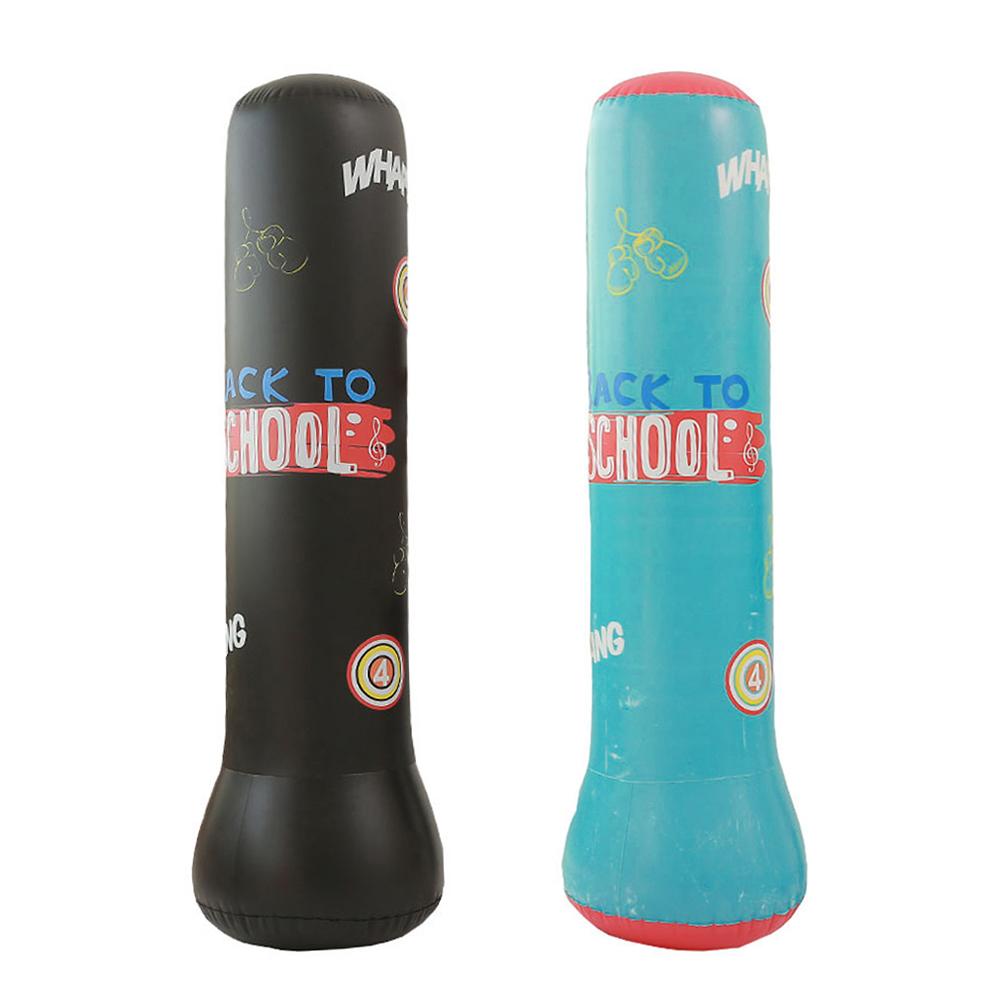 Sac de sable de boxe gonflable de 1.2/1.5M, pour enfants adultes, formation de boxe, stand libre, épais, sac de boxe directe