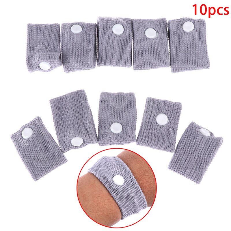 10 Pcs Anti Nausea Wrist Band Reusable Sick Travel Motion Morning Sickness Bracelet Ship Plane Cotton Wristband Fit All Size
