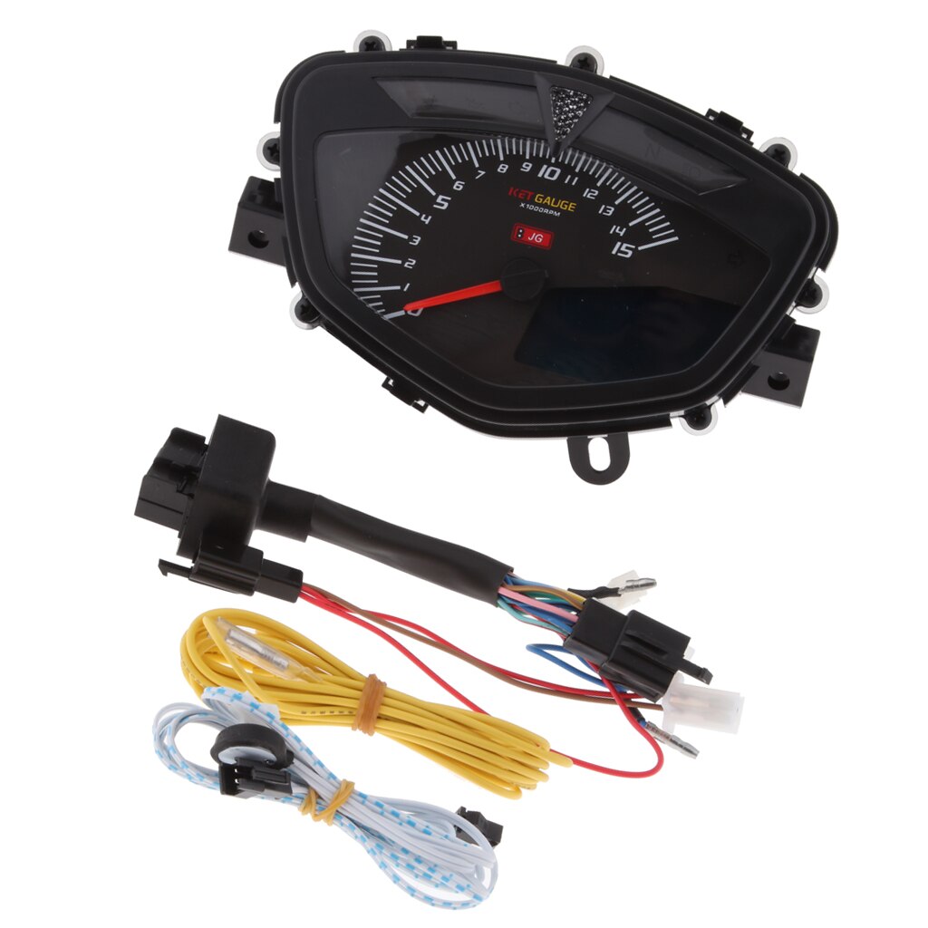7 Kleur Motorcycle Lcd Digitale Snelheidsmeter Met Dual Range Screen Kilometerstand
