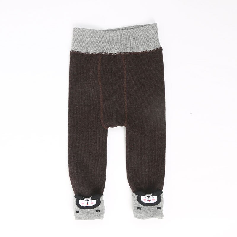 0 Tot 24M Jongens Leggings Super Dikke Warme Winter Broek Winter Pasgeboren Baby Warm Broek Voor Zuigelingen Leuke Cartoon lam Wol Meisjes: Bruin / 12 to 24M