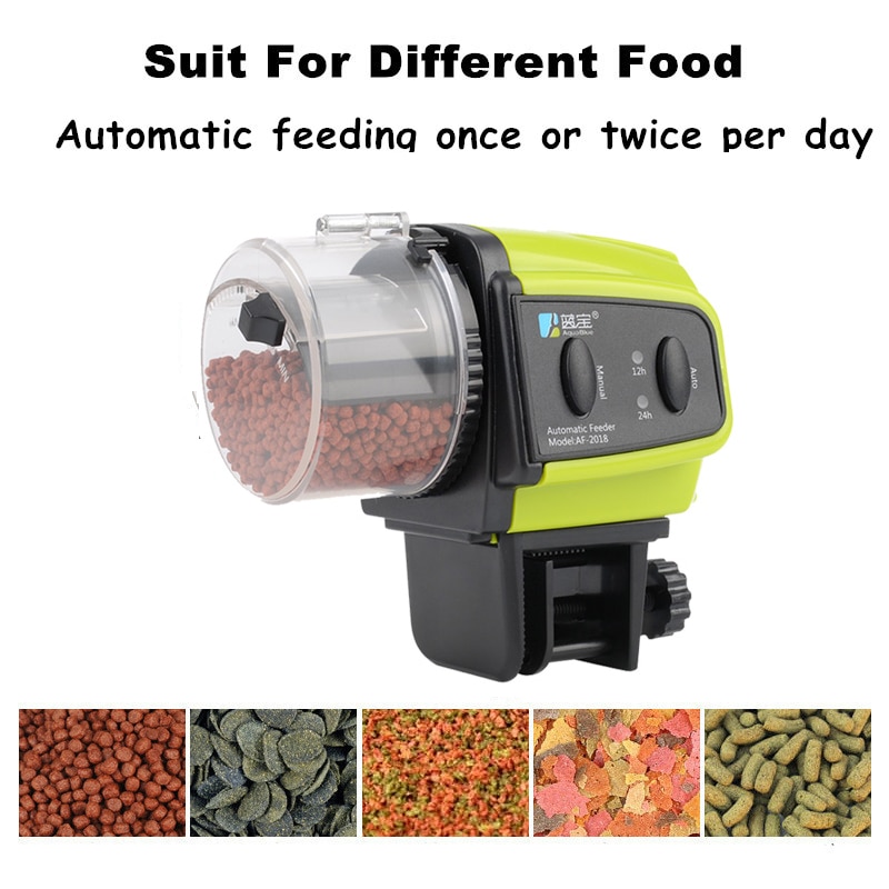 Digital LCD Automatic Aquarium Fish Feeder Fish Tank Timing Food Feeding Device Automatic Feeder For Fish Shrimp Turtle