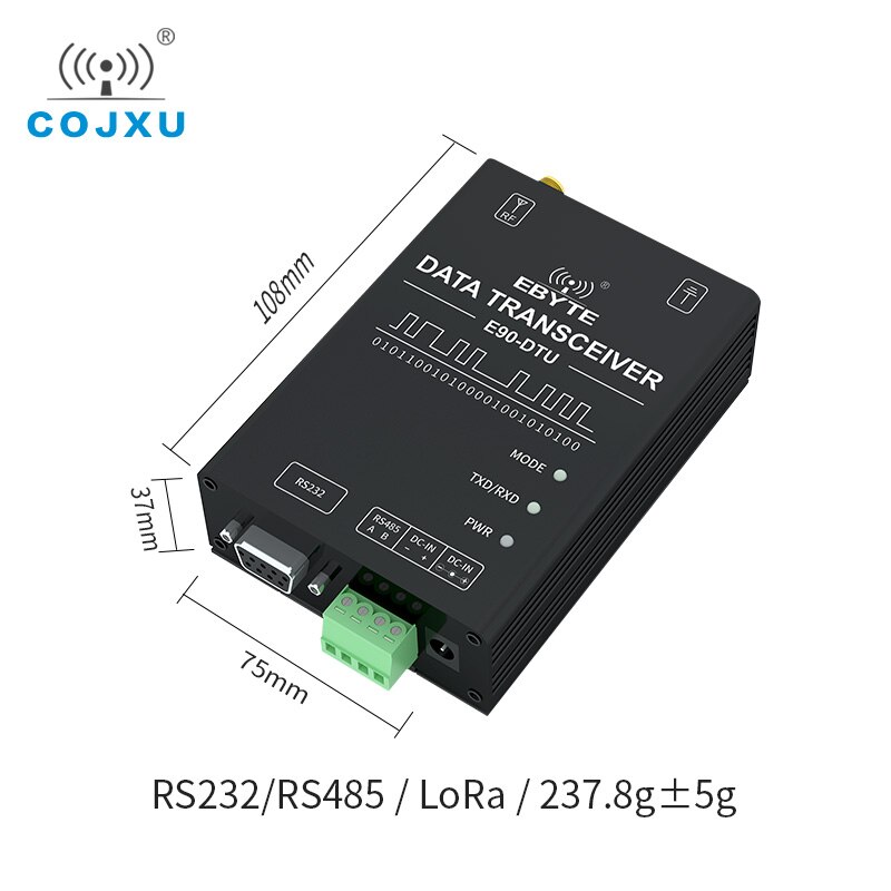 LoRa – Modem émetteur-récepteur sans fil SX1268, 433MHz, RS232, RS485 IoT, RSSI, pour agriculture intelligente (400SL22P)