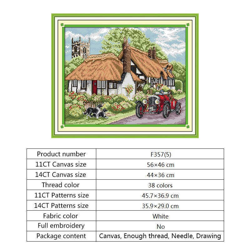 Meecaa Kruissteek Kits 11 Count Gestempeld, Kat Bloem Dier Borduurpakket Met Accessoires Voorbedrukt 48 Cm X 48 Cm Kat 2274949856