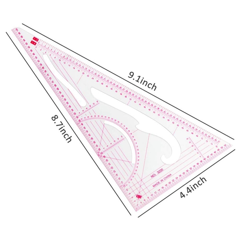 Sewing Tools 4 Pcs Sew French Curve Metric Shaped Ruler Measure for Sewing Dressmaking Pattern DIY Clothing Bendable Draw