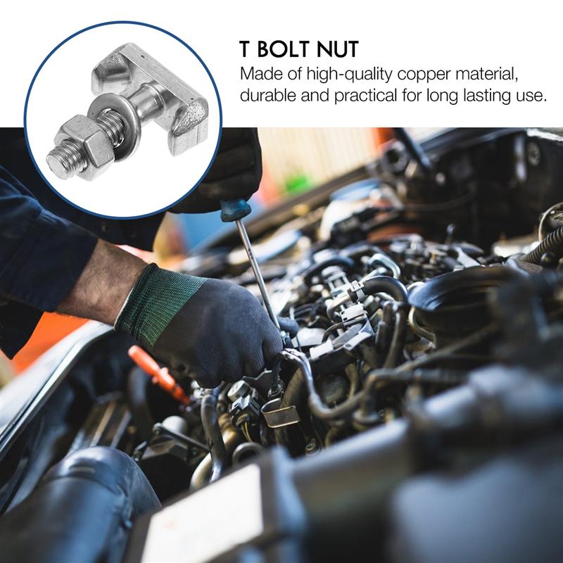 2pcs Car Screw T-Bolt Battery Cable Terminal Stainless Steel Automobiles Bolts Car Accessories