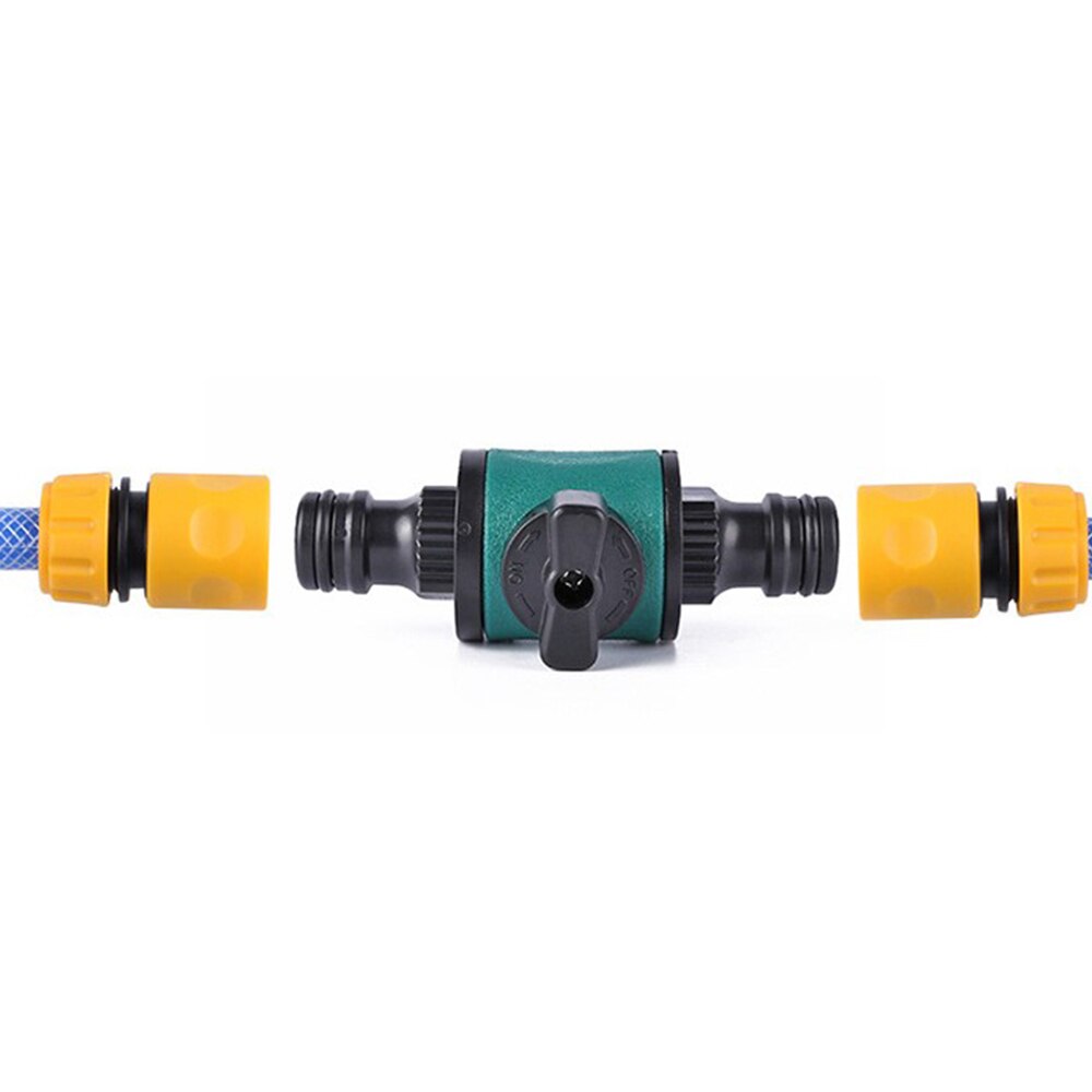 16mm Hose Quick Connect Plastic Garden with Shut Off with Valve for Water Hose Coupling Release