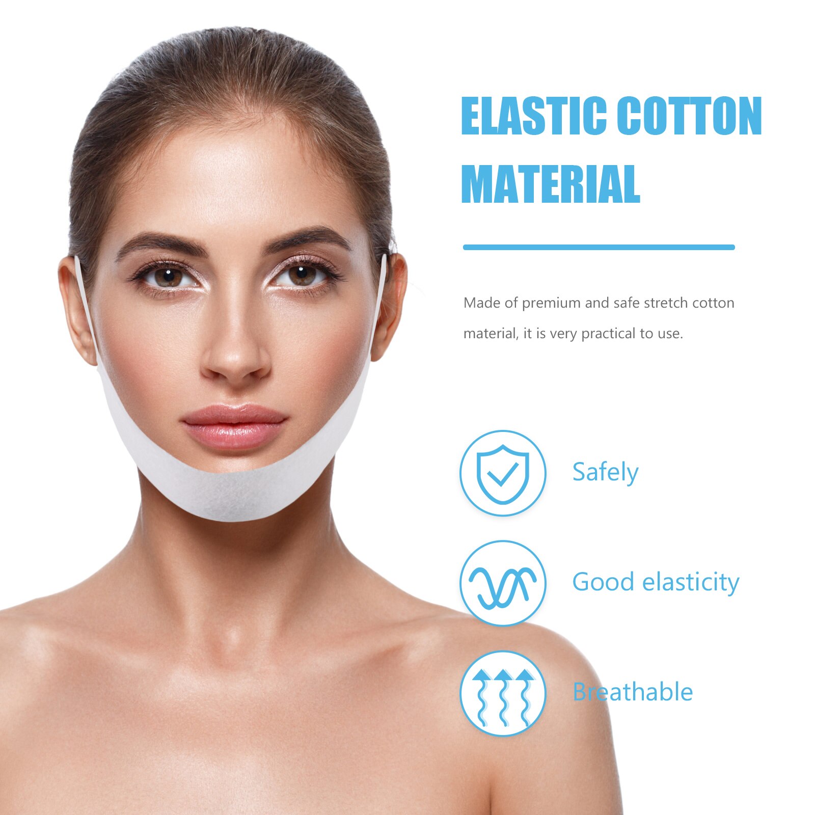 20pcs Face Lift Face Correction Face Lift Tight Face Lift Band Neck Tighten Mask