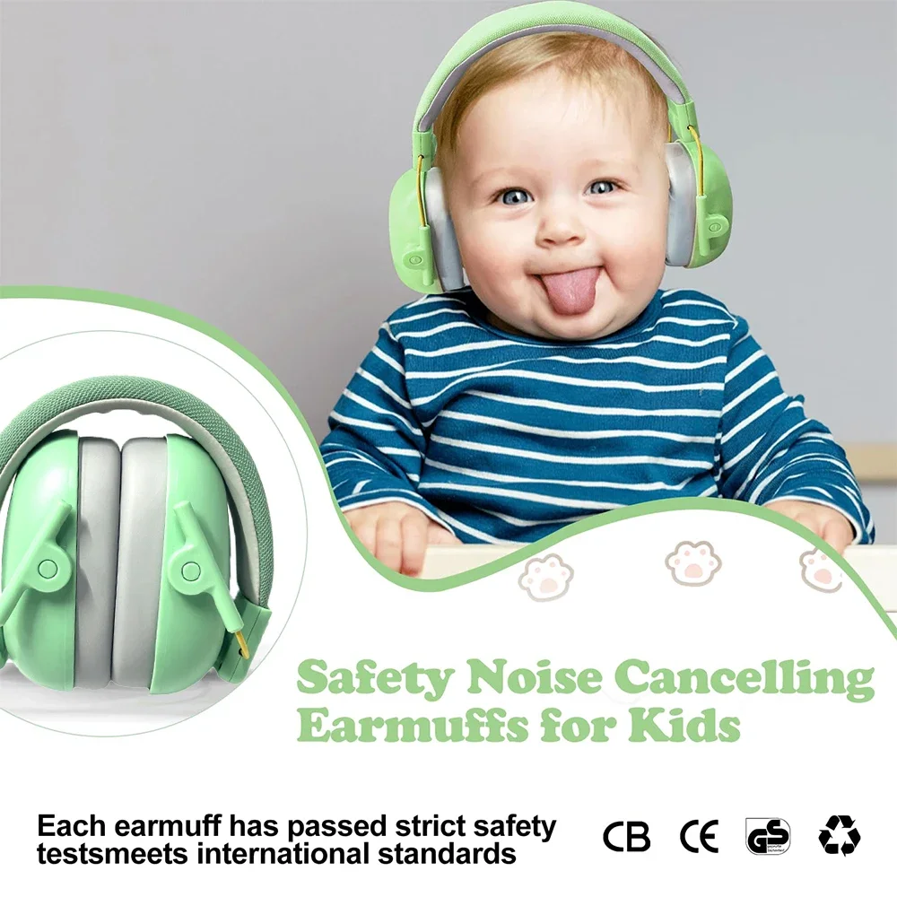 NIEUW K4 Veiligheid Gehoorbescherming voor kinderen Oorbeschermers Baby Ruisonderdrukking gehoor Verdedigers kinderen Protector moffen Verstelbaar
