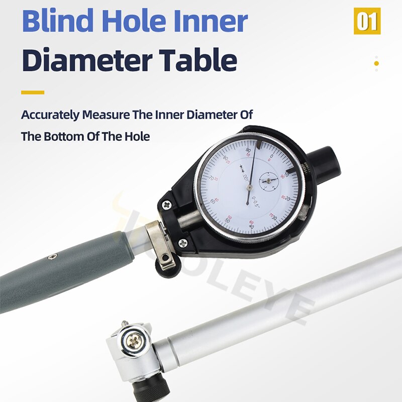 2&quot;-6&quot; Inch Dial Bore Gauge Bore Dial Indicator Inner Diameter Gauge Measuring Rod Deep Hole Measuring Tools Probe Measuring Tool