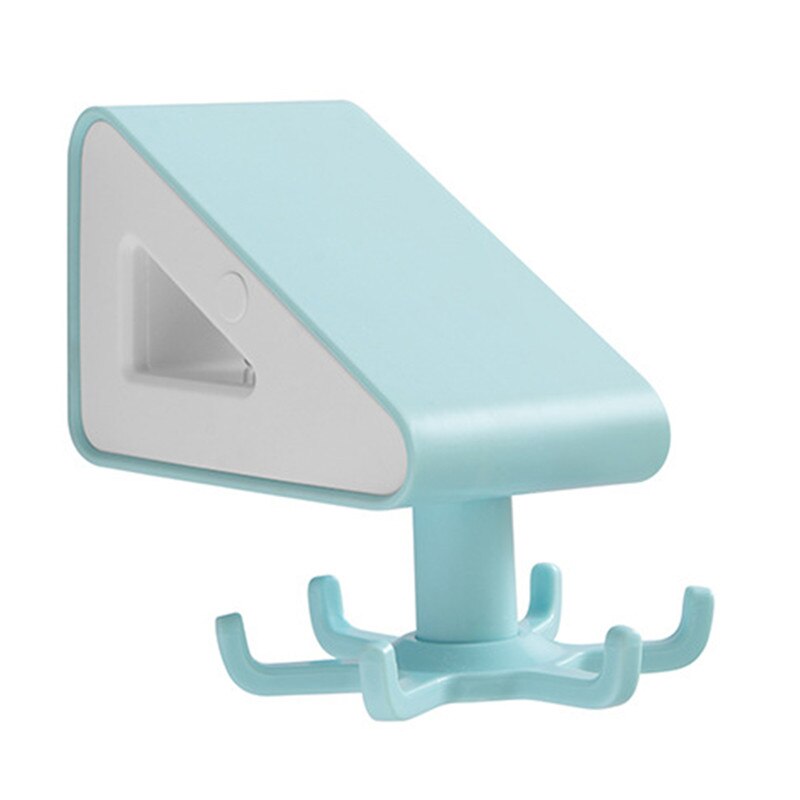 Kitchen Paper Holder Rack Roll Holder Hanger Spatula For Kitchenware Towel Rack Tissue Shelf Organizer: Light Blue White