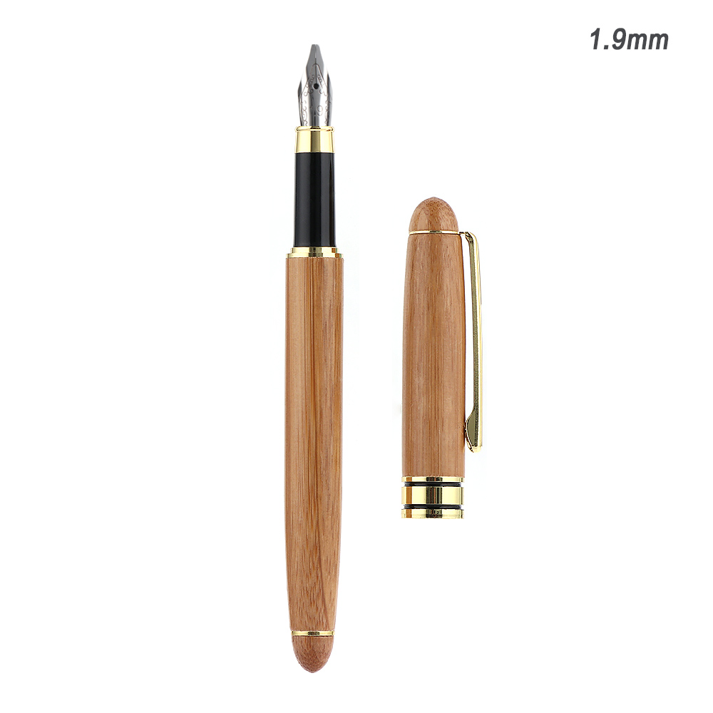 1Pc di Bambù Arte Calligrafia Penna Stilografica Broad Stub Scalpello Punte Pennino 0.7 millimetri 1.1 millimetri 1.5 millimetri 1.9mm 2.5 millimetri 2.9 millimetri Strumento di Scrittura: 1.9mm