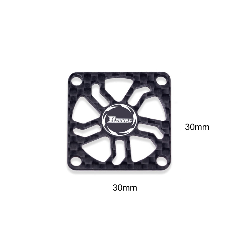 Rocket RC Fan 25mm 30mm 35mm 40mm 50mm SURPASS HOBBY Heat Dissipation Cooling Fan for for 1/10 1/8 RC Car Brushless Motor: Chocolate