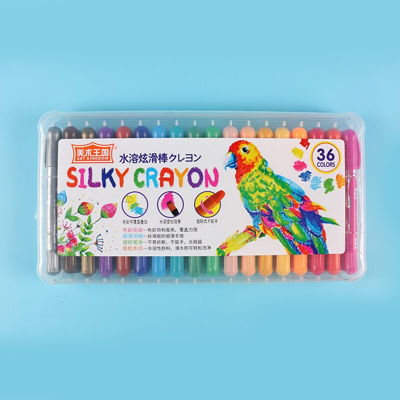 Silky Krijt Voor Tekening Roterende Wasbaar Kleur Verf Potloden Pastel Set Voor Verf Kunstenaars Kids Voor Kleuterschool: 36 colors set