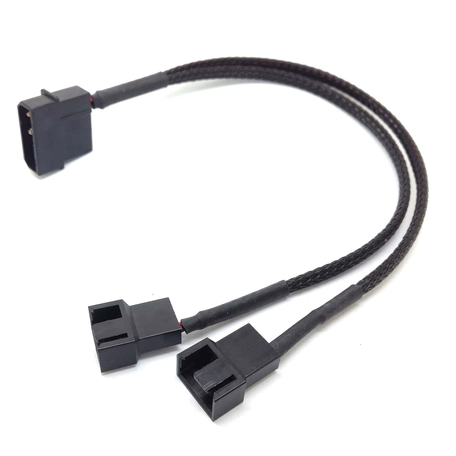 Adaptador de Cable de alimentación de 4 pines Molex a 2x3/4Pin, divisor de ventilador Y PC CPU, ventiladores de sistema gm