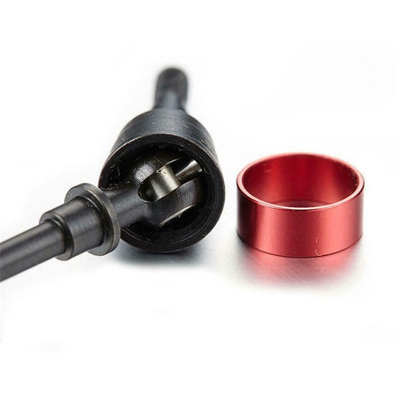 1Pair Stainless Steel Cvd Drive Shaft Front Axle Rc Parts for Axial Scx10 Crawler Rc Car Red