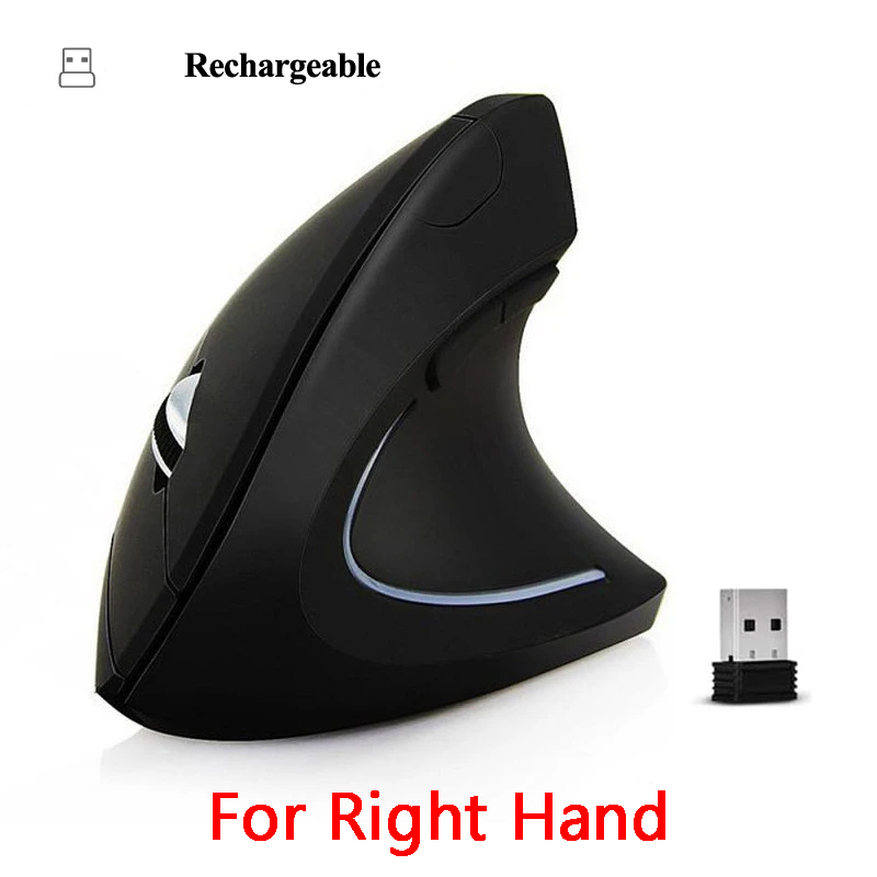Vertical Wireless USB Mouse Ergonomic Rechargeable Portable PC Gamer For Computer Laptop Notebook Mause Gaming Accessories Mous: PURPLE